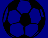 Disegno Pallone da calcio pitturato su matteo