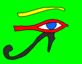 Disegno Occhio di Horus  pitturato su ivana98