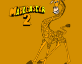 Disegno Madagascar 2 Melman pitturato su giovanni denora