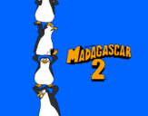 Disegno Madagascar 2 Pinguino pitturato su francesco