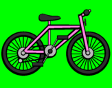 Disegno Bicicletta pitturato su mimì