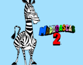 Disegno Madagascar 2 Marty pitturato su EMILIO