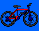 Disegno Bicicletta pitturato su Davide