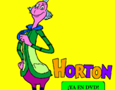 Disegno Horton - Sindaco pitturato su sofia