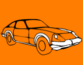 Disegno Auto sportiva  pitturato su lorenzo