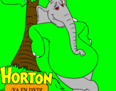 Disegno Horton pitturato su lorenzo