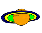 Disegno Saturno pitturato su Paolo03