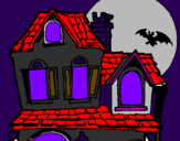 Disegno La Casa del mistero  pitturato su davidix