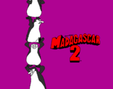 Disegno Madagascar 2 Pinguino pitturato su ludovica
