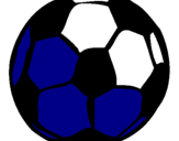 Disegno Pallone da calcio pitturato su Marco