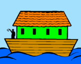 Disegno Arca di Noè  pitturato su JONAS