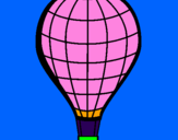 Disegno Pallone aerostatico pitturato su Giorgia