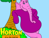 Disegno Horton pitturato su giorgio