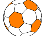 Disegno Pallone da calcio II pitturato su g