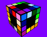 Disegno Cubo di Rubik pitturato su Sa5m da Jessi12ca