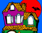 Disegno La Casa del mistero  pitturato su FRANCY