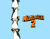 Disegno Madagascar 2 Pinguino pitturato su francesco 0604