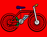 Disegno Bicicletta pitturato su jacopo