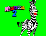 Disegno Madagascar 2 Marty pitturato su Simone Paolino