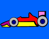 Disegno Formula 1 pitturato su mill