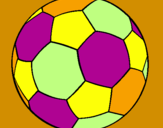 Disegno Pallone da calcio II pitturato su giogia forl