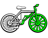 Disegno Bicicletta pitturato su bici