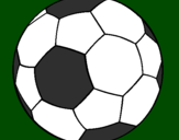 Disegno Pallone da calcio II pitturato su marco