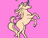 Disegno Unicorno pitturato su TITTI