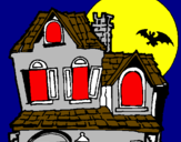 Disegno La Casa del mistero  pitturato su drago luca
