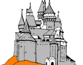 Disegno Castello medievale  pitturato su Giovanni