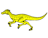 Disegno Velociraptor  pitturato su Raffaele