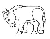 Disegno Pony  pitturato su chiara