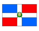 Disegno Repubblica Dominicana pitturato su  eric