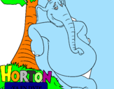 Disegno Horton pitturato su mattia