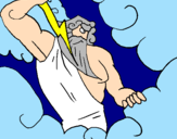 Disegno Zeus pitturato su antonella99