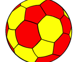 Disegno Pallone da calcio II pitturato su hamza