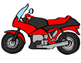 Disegno Motocicletta  pitturato su enry 46