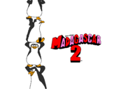 Disegno Madagascar 2 Pinguino pitturato su    REBECCA  MALIVINDI