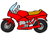 Disegno Motocicletta  pitturato su motos