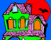 Disegno La Casa del mistero  pitturato su simona