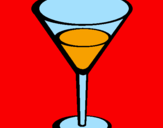 Disegno Cocktail pitturato su ALEX7