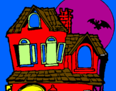 Disegno La Casa del mistero  pitturato su casa marta
