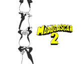 Disegno Madagascar 2 Pinguino pitturato su linda