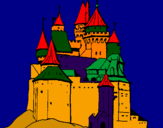 Disegno Castello medievale  pitturato su Stefano