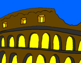 Disegno Colosseo pitturato su ANDREAV.