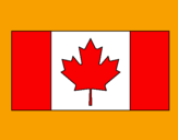 Disegno Canada pitturato su seba