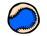 Disegno Palla da baseball  pitturato su danilo
