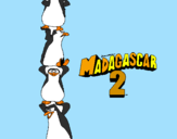 Disegno Madagascar 2 Pinguino pitturato su LA TATA
