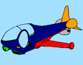 Disegno Nave supersonica  pitturato su José Luiz