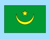 Disegno Mauritania pitturato su sara